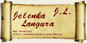 Jelenka Langura vizit kartica